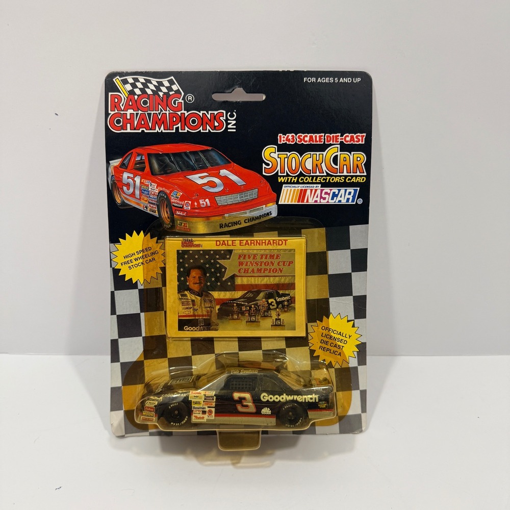 Racing Champions Diecast Car Unisex 1:43 Black New Dale Earnhardt Goodwrench #3